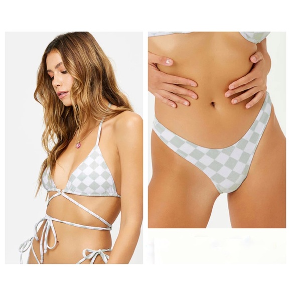 Frankie’s Hypebeast Diamond Velvet Bikini Set, Tatum Top & Katarina Bottom, NWT - Picture 5 of 15